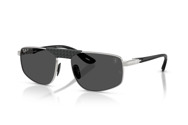 LENTES DE SOL PLATEADO POLARIZADOS RAY-BAN FERRARI - 2