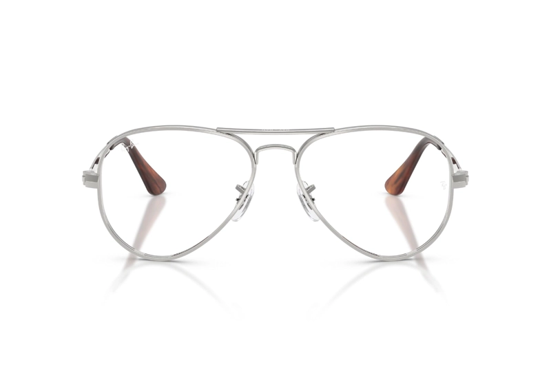 LENTES OPTICOS AVIATOR MAX PLATEADO RAY-BAN OPTICAL - 1