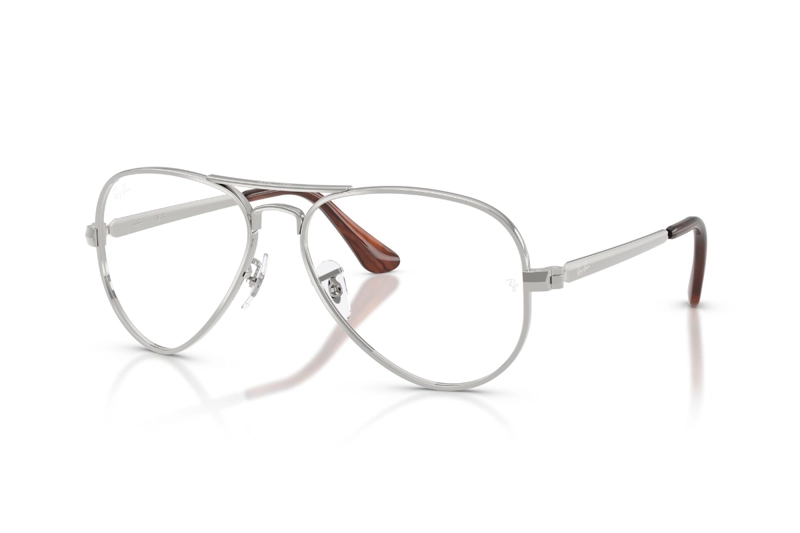 LENTES OPTICOS AVIATOR MAX PLATEADO RAY-BAN OPTICAL - 2