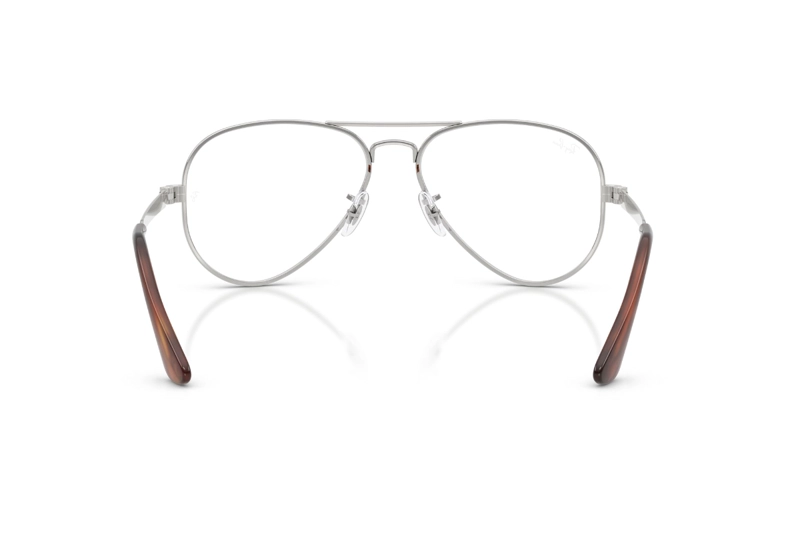 LENTES OPTICOS AVIATOR MAX PLATEADO RAY-BAN OPTICAL - 4