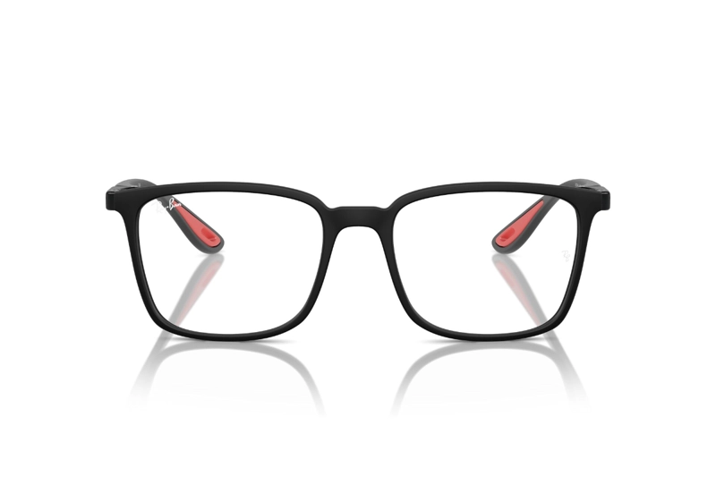 LENTES OPTICOS NEGRO RAY-BAN FERRARI - 1