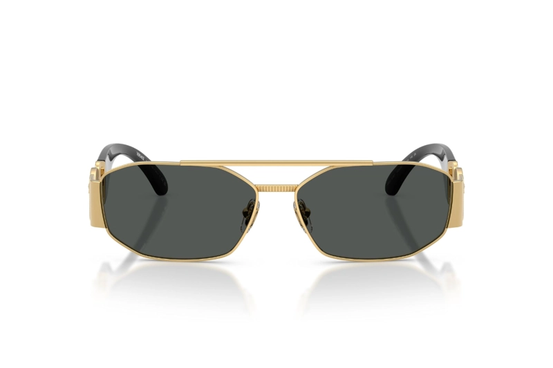 LENTES DE SOL BIGGIE METALLO DORADO VERSACE - 2