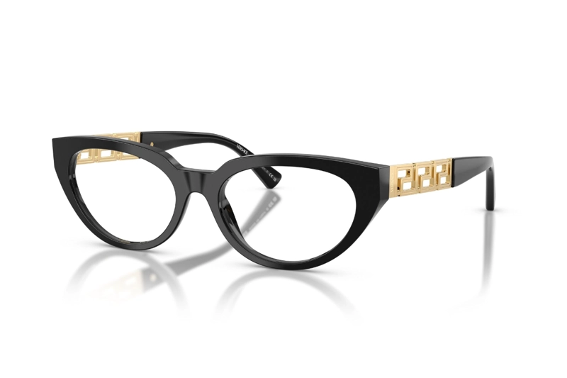 LENTES OPTICOS GRECA NEGRO VERSACE - 1