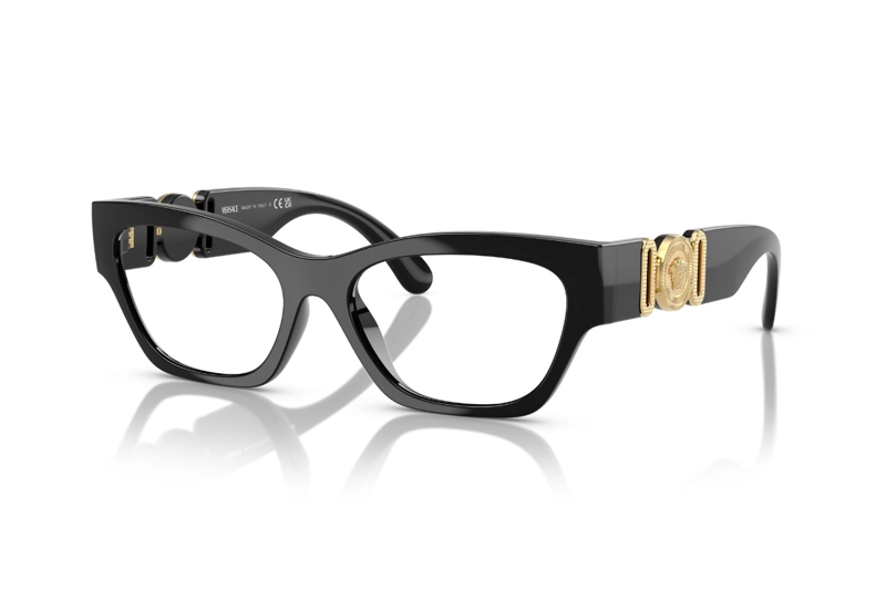 LENTES OPTICOS MEDUSA BIGGIE NEGRO VERSACE - 1
