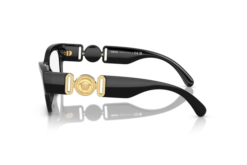 LENTES OPTICOS MEDUSA BIGGIE NEGRO VERSACE - 3