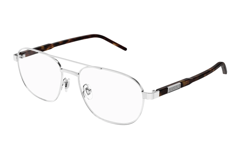 LENTES OPTICOS PLATEADO GUCCI - 1