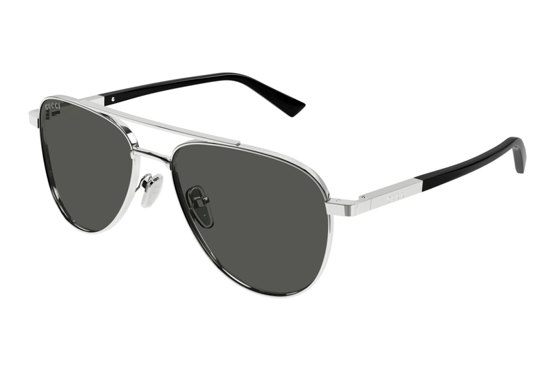 LENTES DE SOL PLATEADO GUCCI - 1
