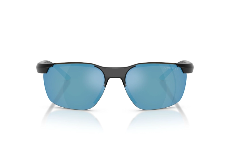 LENTES DE SOL NEGRO POLARIZADOS ESPEJADOS ARNETTE - 1