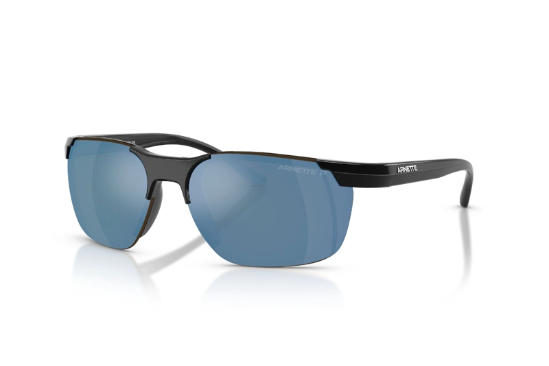 LENTES DE SOL NEGRO POLARIZADOS ESPEJADOS ARNETTE - 2