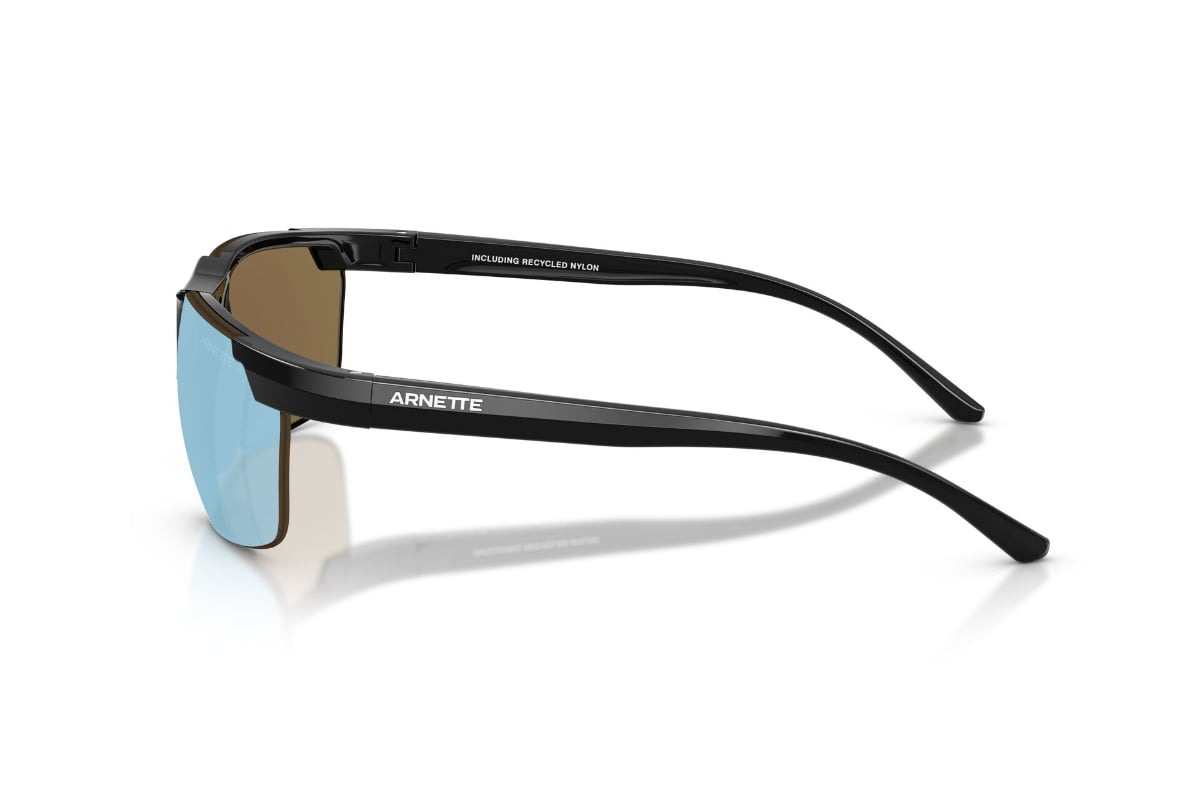LENTES DE SOL NEGRO POLARIZADOS ESPEJADOS ARNETTE - 3