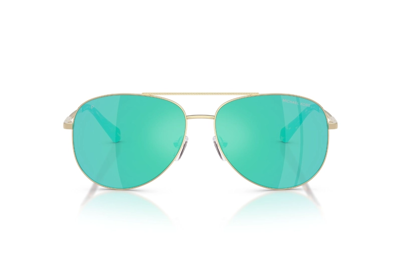 LENTES DE SOL PERLEDO DORADO POLARIZADOS ESPEJADOS MICHAEL KORS - 1