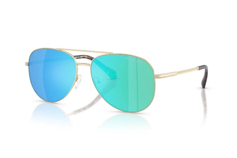 LENTES DE SOL PERLEDO DORADO POLARIZADOS ESPEJADOS MICHAEL KORS - 2