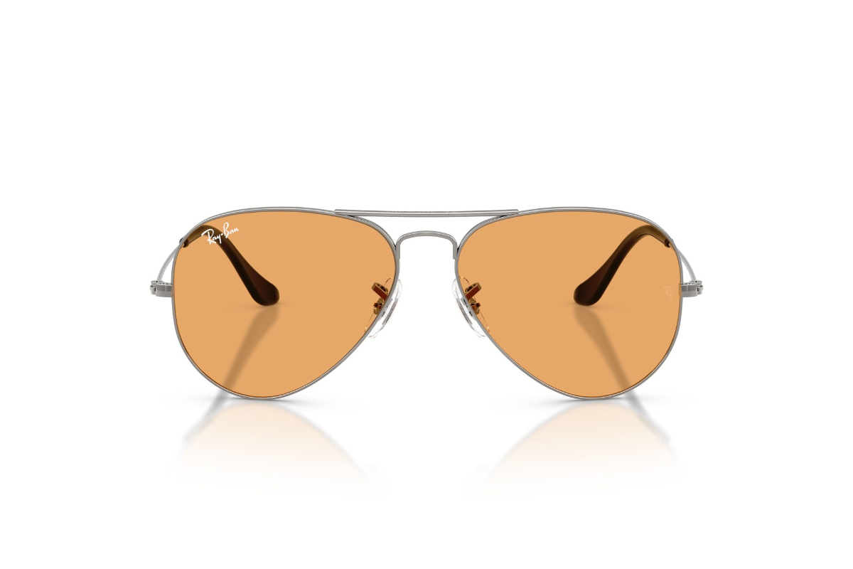 LENTES DE SOL AVIATOR LARGE METAL GRIS RAY-BAN - 1