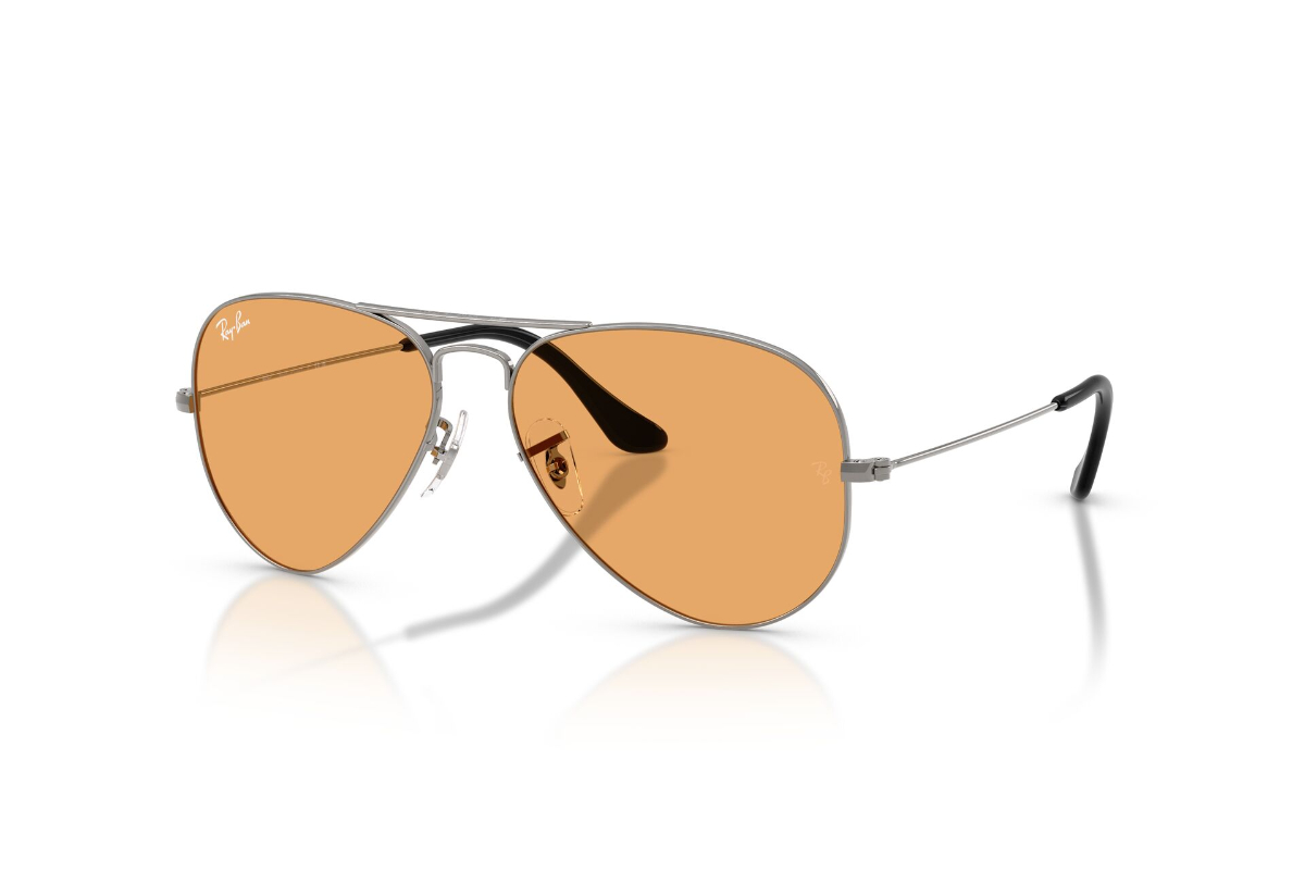 LENTES DE SOL AVIATOR LARGE METAL GRIS RAY-BAN - 2