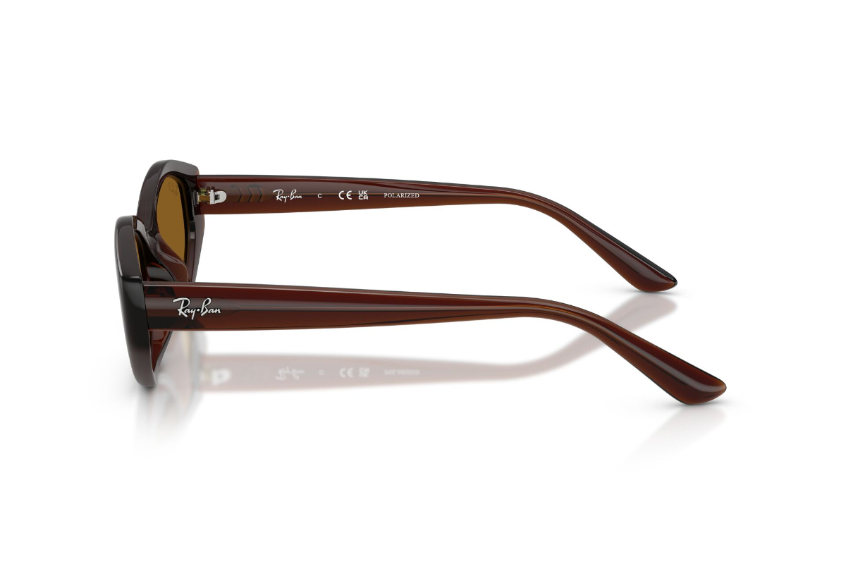 LENTES DE SOL MARRON POLARIZADOS RAY-BAN - 3