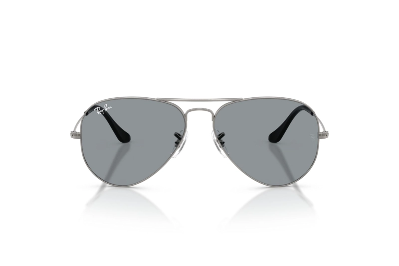 LENTES DE SOL AVIATOR LARGE METAL GRIS RAY-BAN - 1