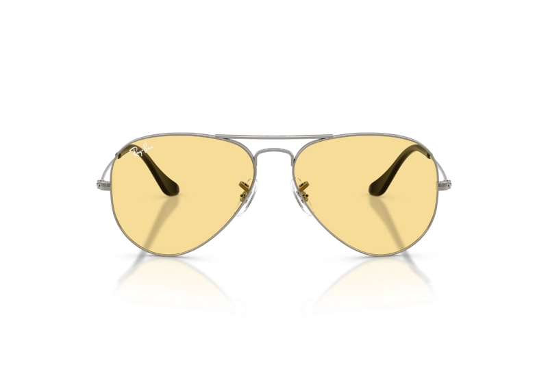 LENTES DE SOL AVIATOR LARGE METAL GRIS RAY-BAN - 1