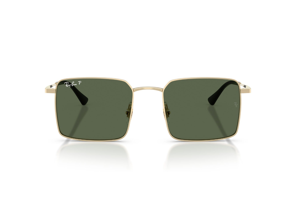 LENTES DE SOL DORADO POLARIZADOS RAY-BAN - 1