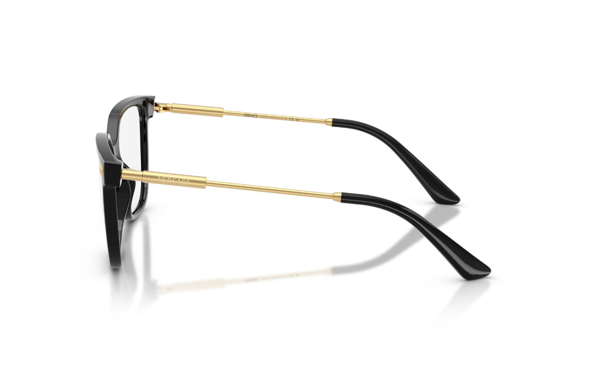 LENTES OPTICOS MEDUSA TUBULAR NEGRO VERSACE - 3