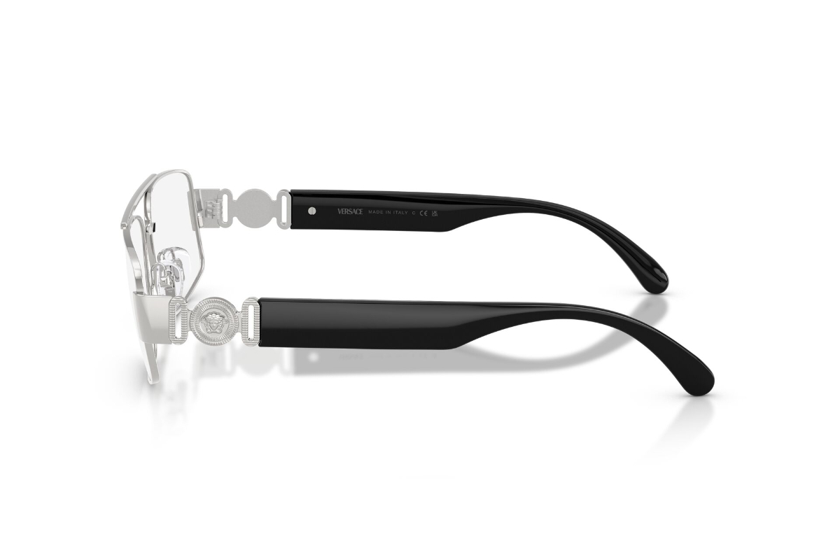 LENTES OPTICOS MEDUSA BIGGIE PLATEADO VERSACE - 3