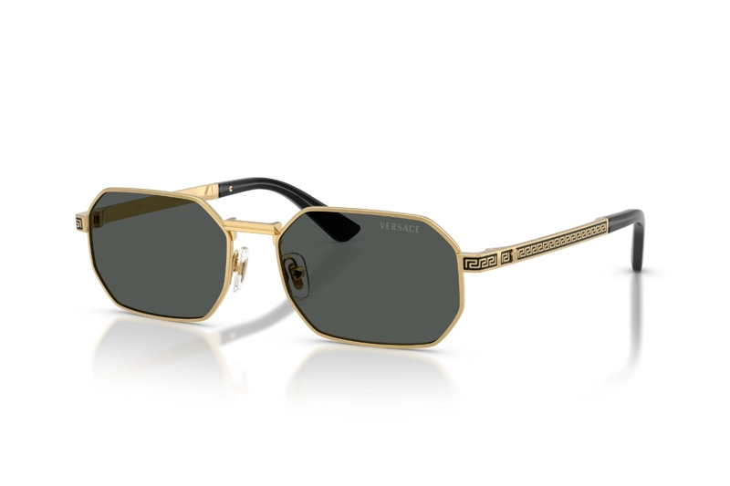 LENTES DE SOL GRECA FLOW DORADO VERSACE - 1