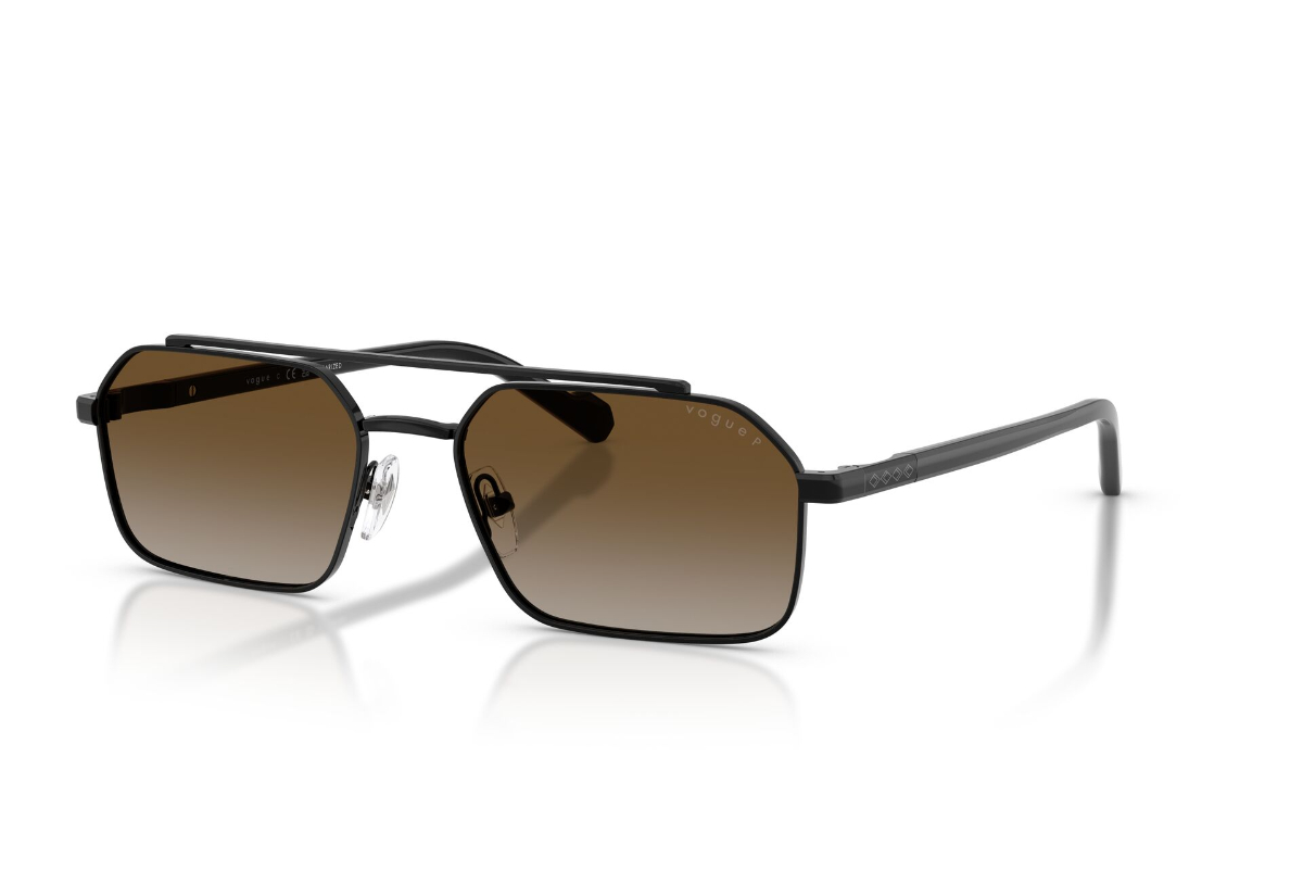 LENTES DE SOL NEGRO POLARIZADOS DEGRADADOS VOGUE - 2