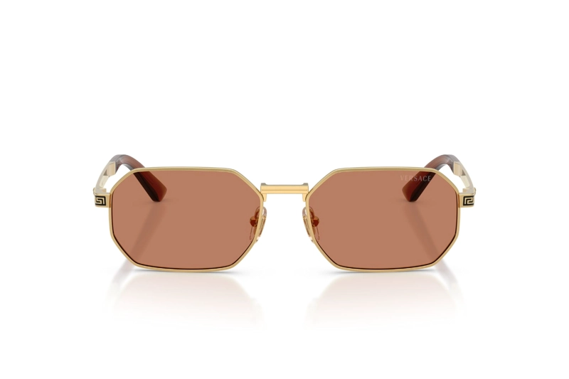 LENTES DE SOL GRECA FLOW DORADO VERSACE - 2