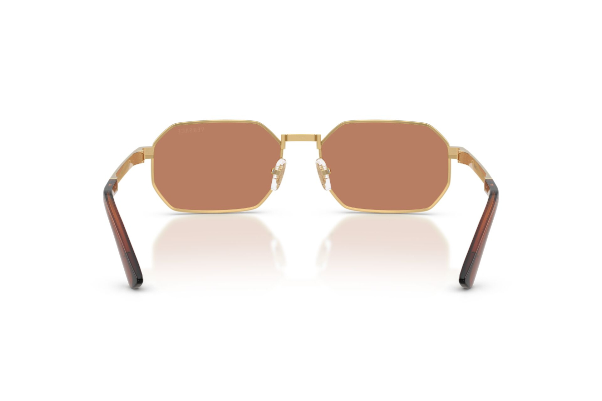 LENTES DE SOL GRECA FLOW DORADO VERSACE - 4