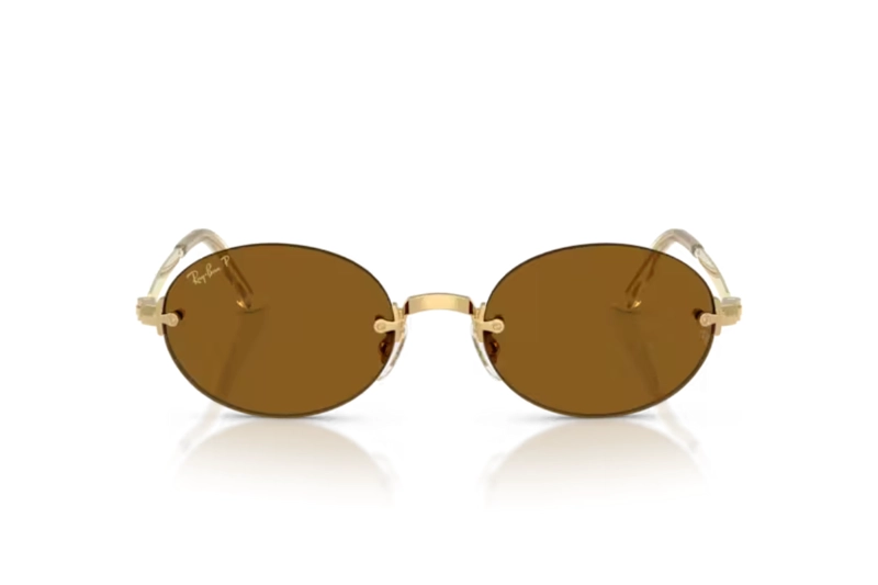 LENTES DE SOL DORADO BY A$AP ROCKY POLARIZADOS RAY-BAN - 1