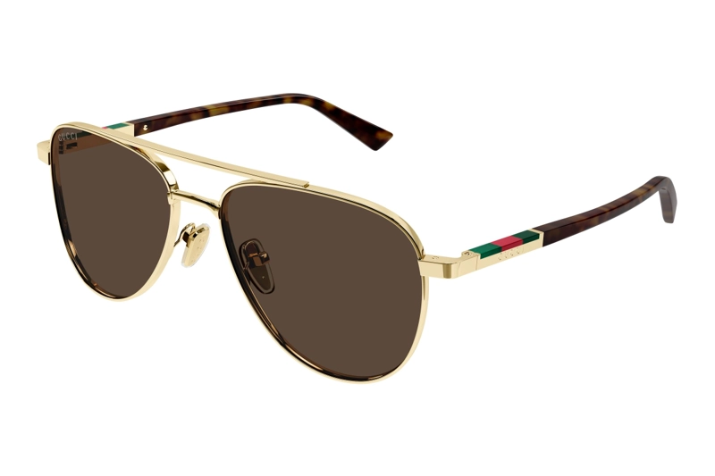 LENTES DE SOL DORADO GUCCI - 1