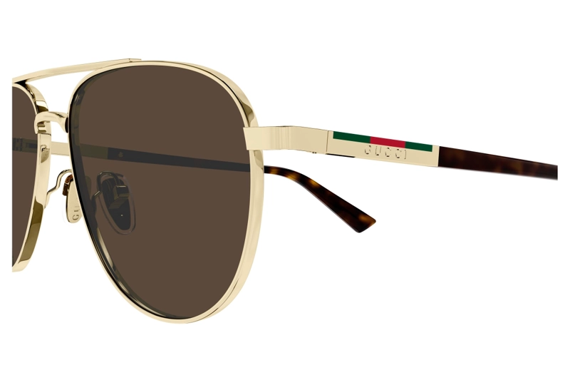 LENTES DE SOL DORADO GUCCI - 3