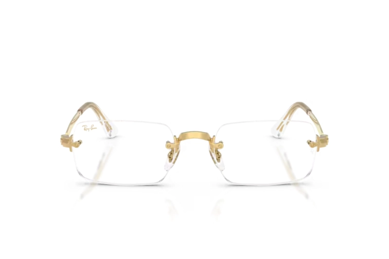 LENTES OPTICOS BY A$AP ROCKY DORADO RAY-BAN - 1