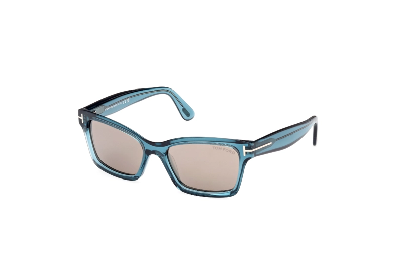 LENTES DE SOL AZUL ESPEJADOS TOM FORD - 1