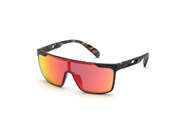 LENTES DE SOL NEGRO ESPEJADOS ADIDAS SPORT - 2