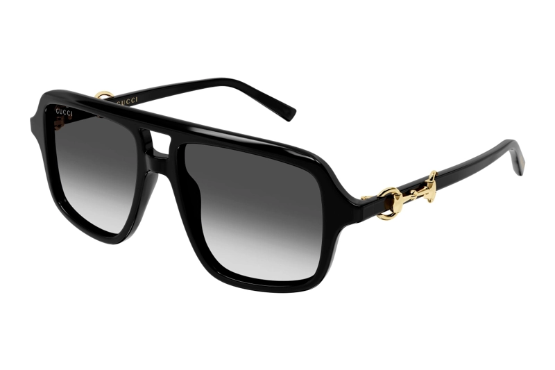 LENTES DE SOL NEGRO DEGRADADOS GUCCI - 1