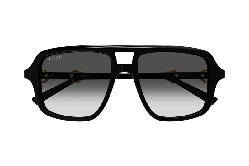 LENTES DE SOL NEGRO DEGRADADOS GUCCI - 2