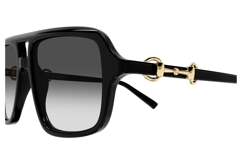LENTES DE SOL NEGRO DEGRADADOS GUCCI - 3