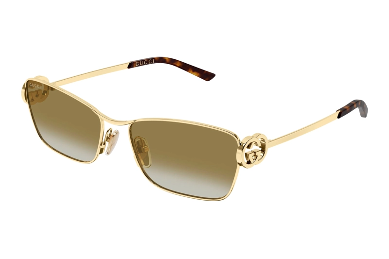 LENTES DE SOL DORADO DEGRADADOS GUCCI - 1