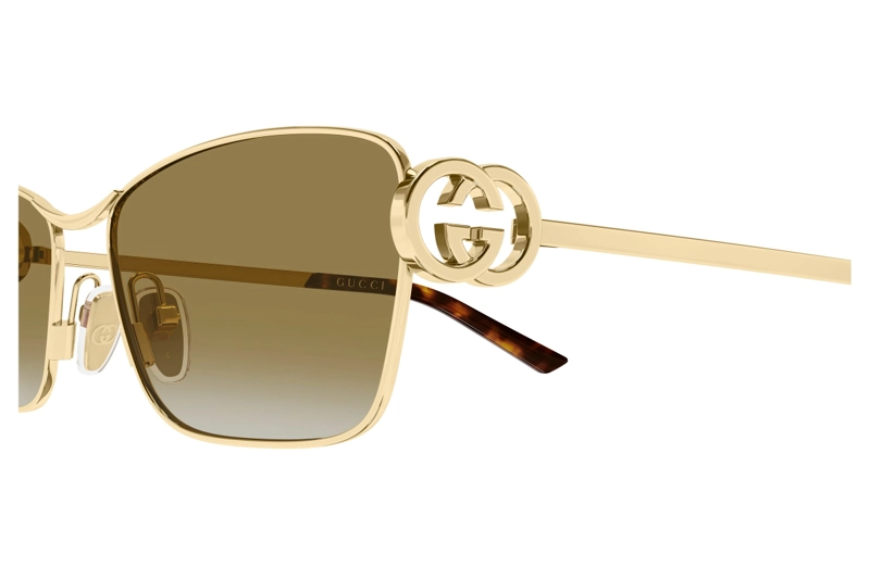 LENTES DE SOL DORADO DEGRADADOS GUCCI - 3