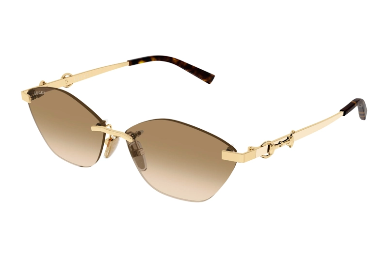 LENTES DE SOL DORADO DEGRADADOS GUCCI - 1