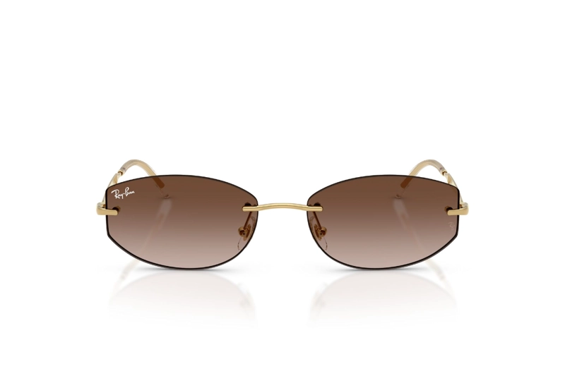 LENTES DE SOL DORADO DEGRADADOS RAY-BAN - 1