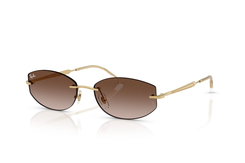 LENTES DE SOL DORADO DEGRADADOS RAY-BAN - 2