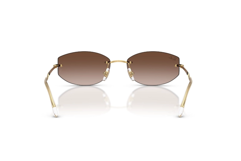 LENTES DE SOL DORADO DEGRADADOS RAY-BAN - 4