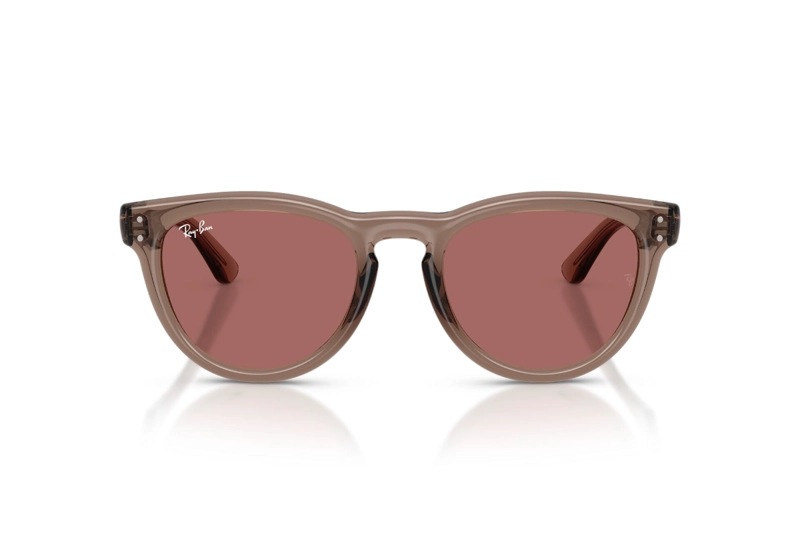 LENTES DE SOL ROUND PUFFER MARRON RAY-BAN - 1