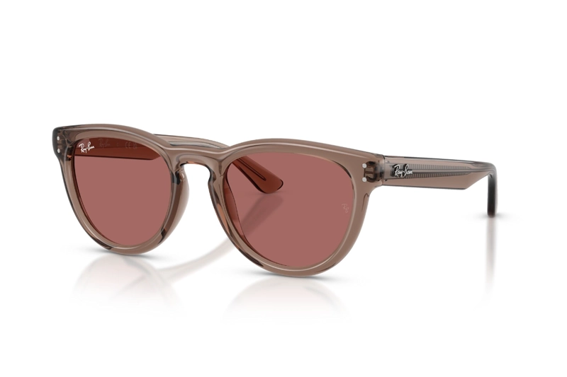 LENTES DE SOL ROUND PUFFER MARRON RAY-BAN - 2