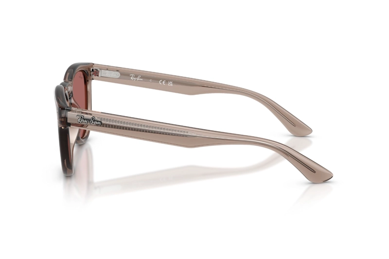 LENTES DE SOL ROUND PUFFER MARRON RAY-BAN - 3