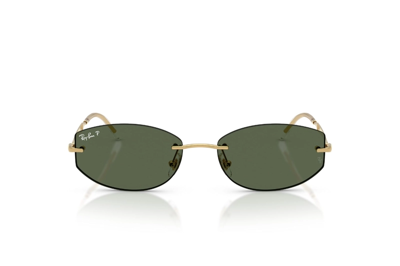 LENTES DE SOL DORADO POLARIZADOS RAY-BAN - 1
