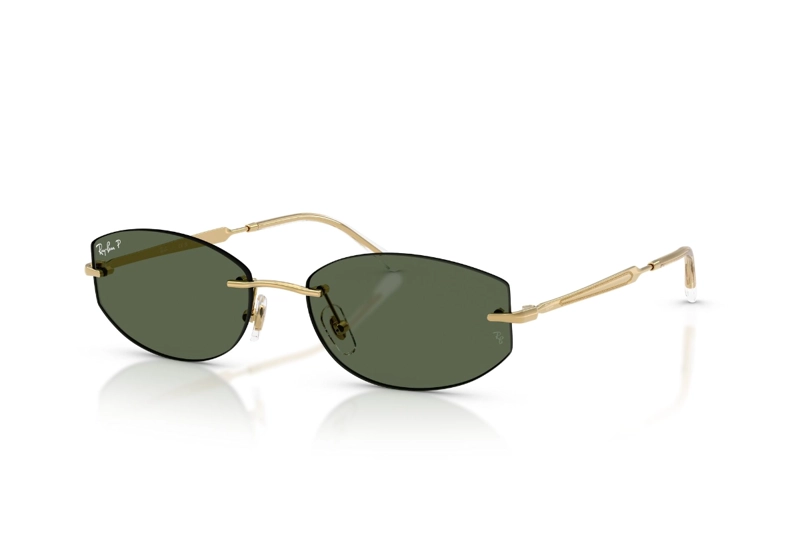 LENTES DE SOL DORADO POLARIZADOS RAY-BAN - 2