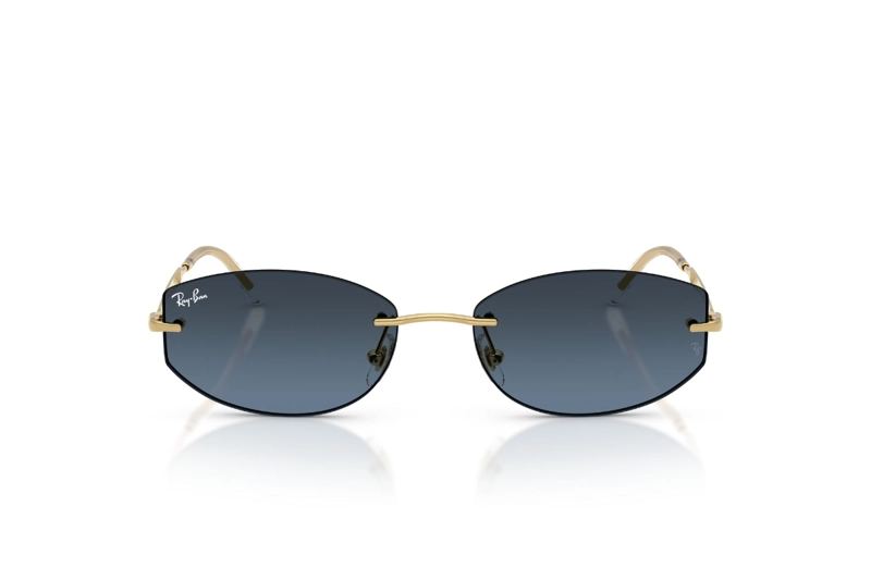 LENTES DE SOL DORADO ANTIREFLEJOS DEGRADADOS RAY-BAN - 1