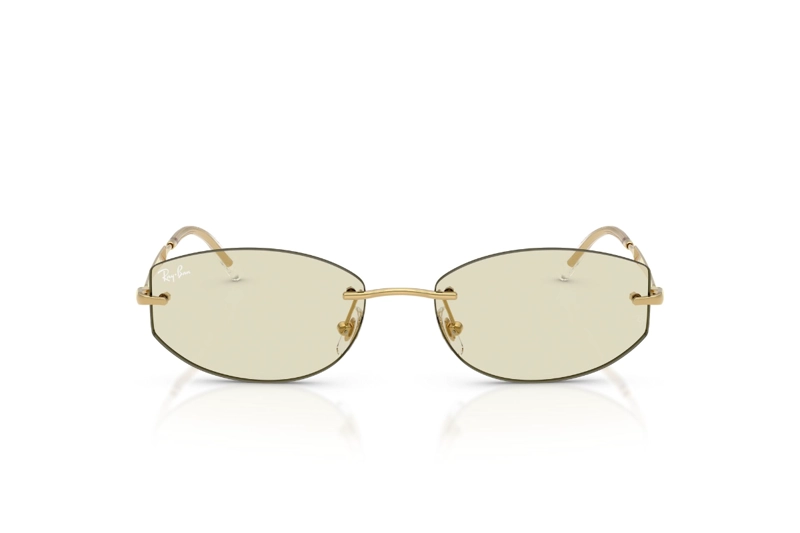 LENTES DE SOL DORADO FOTOCROMATICOS ANTIREFLEJOS RAY-BAN - 1